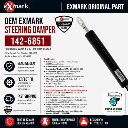 Exmark 142 6851 ammortizzatore - exmark, 142-6851